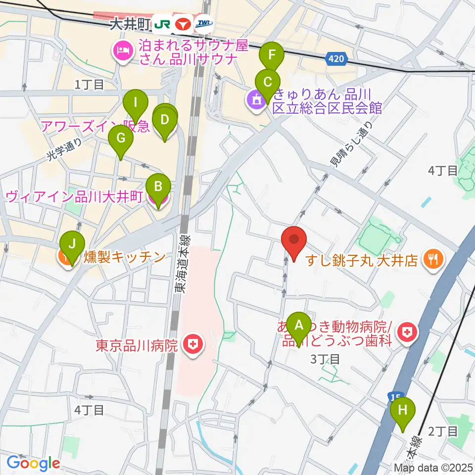 天華二胡学院周辺のホテル一覧地図