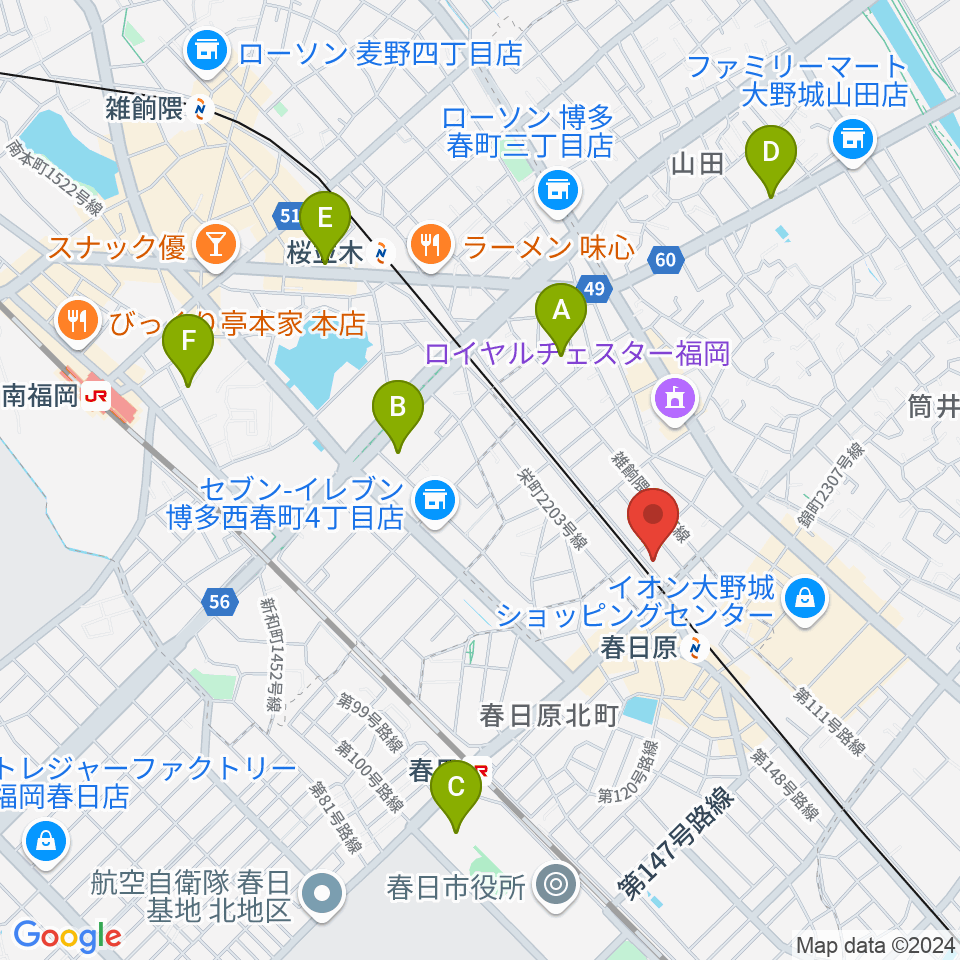 jmc音楽教室周辺のホテル一覧地図