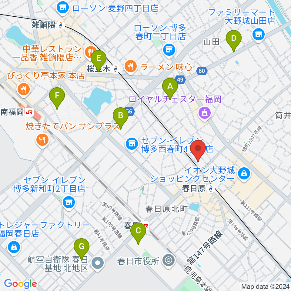 jmc音楽教室周辺のホテル一覧地図