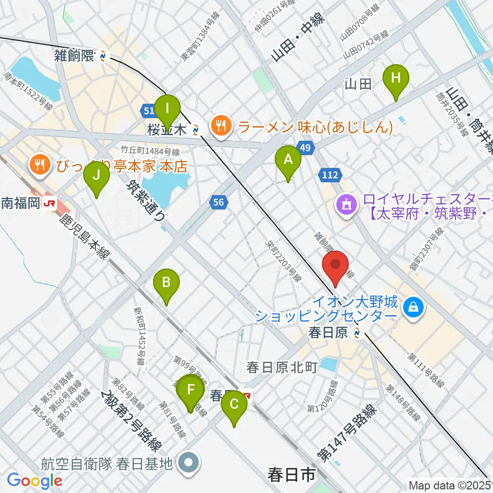 jmc音楽教室周辺のホテル一覧地図