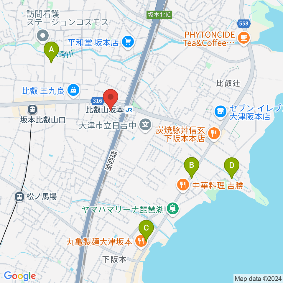 スタジオピッコロ周辺のホテル一覧地図