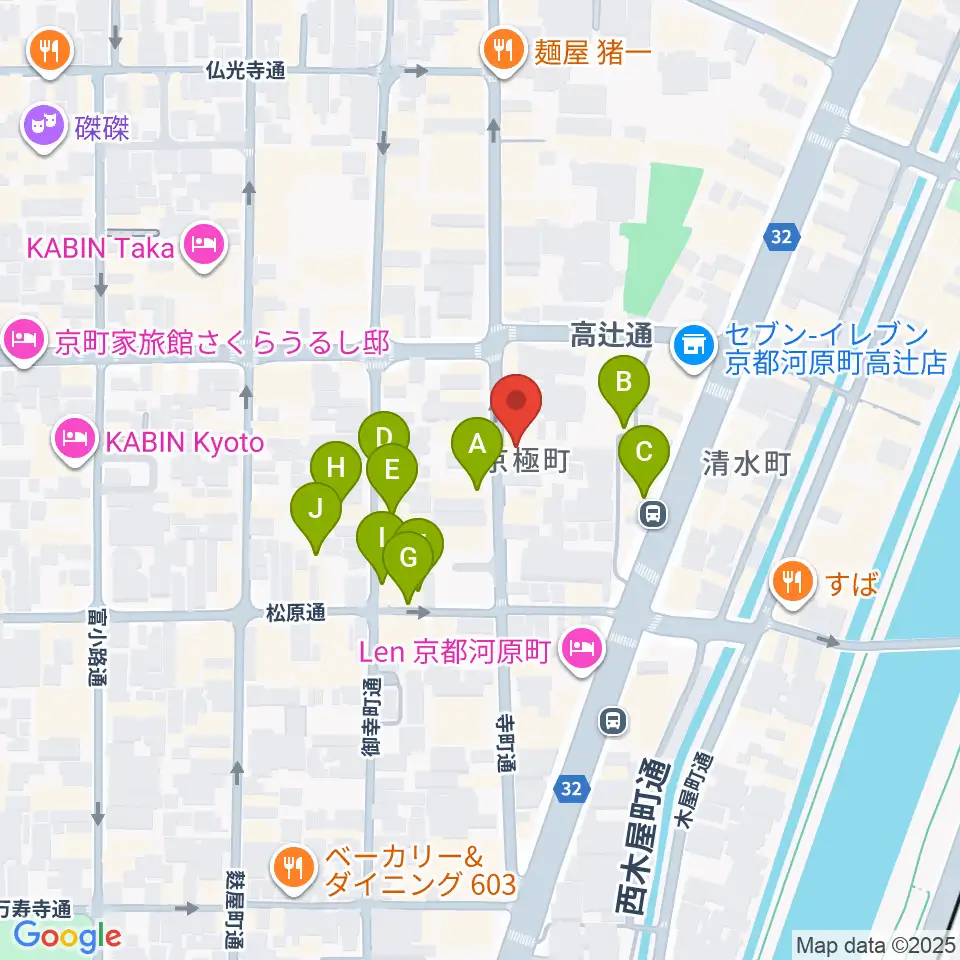 京都メゾピアノ音楽教室周辺のホテル一覧地図