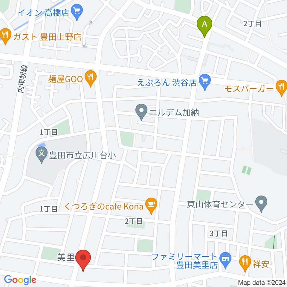 豊田ミュージックアカデミー周辺のホテル一覧地図