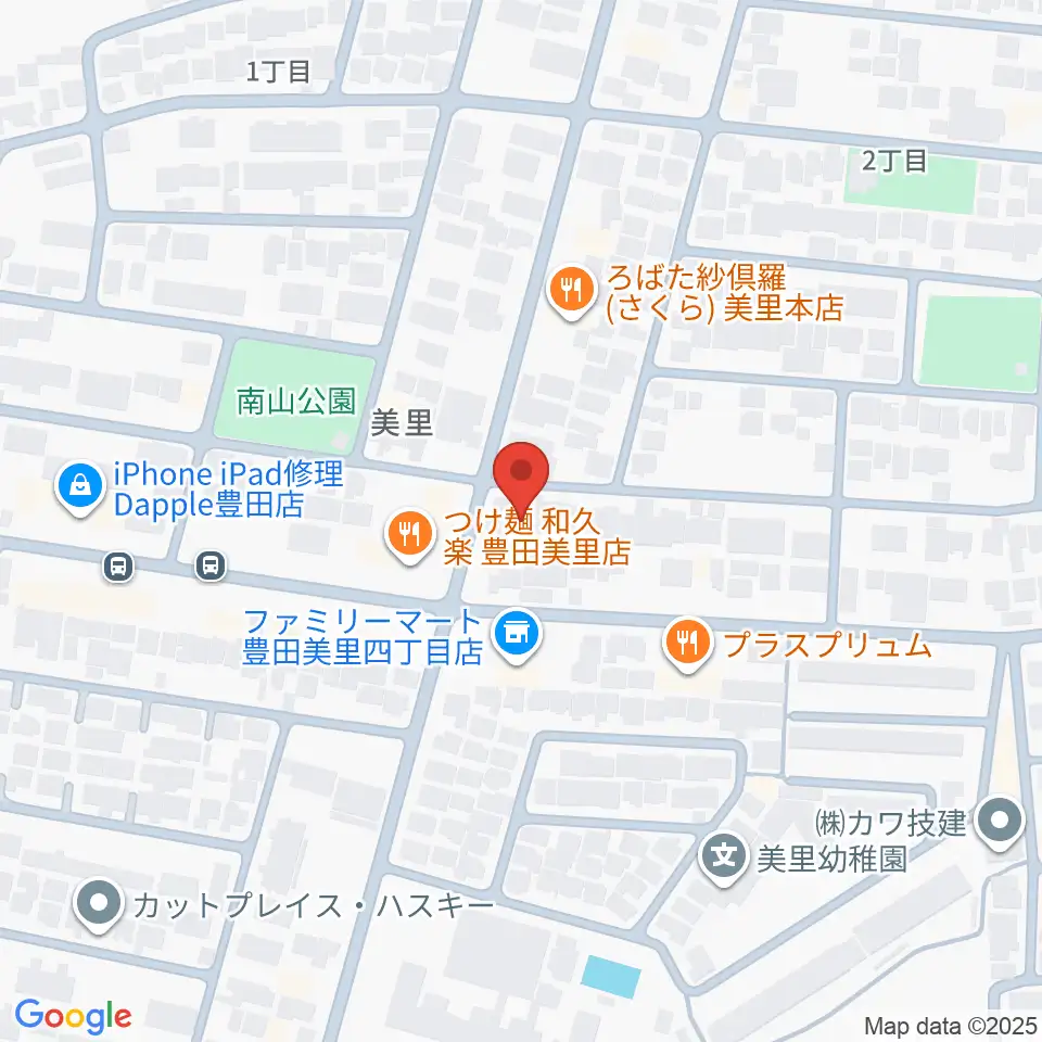 豊田ミュージックアカデミー周辺のホテル一覧地図