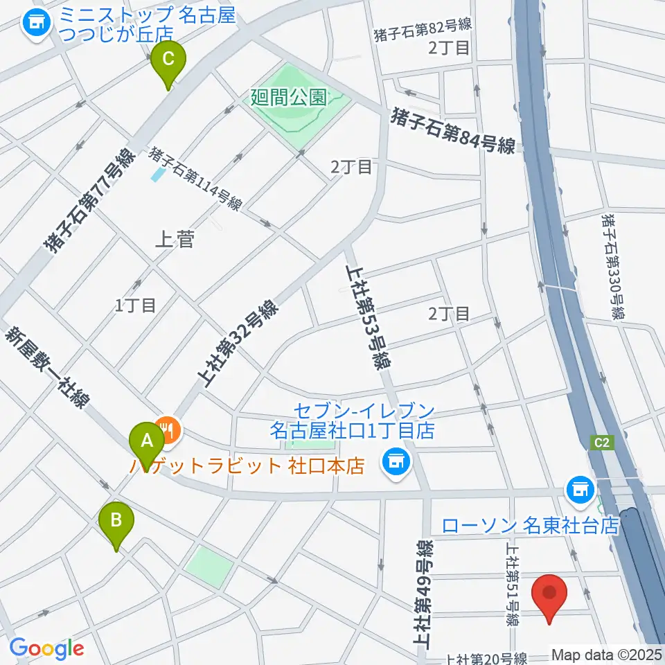 キューミュージックラボ周辺のホテル一覧地図