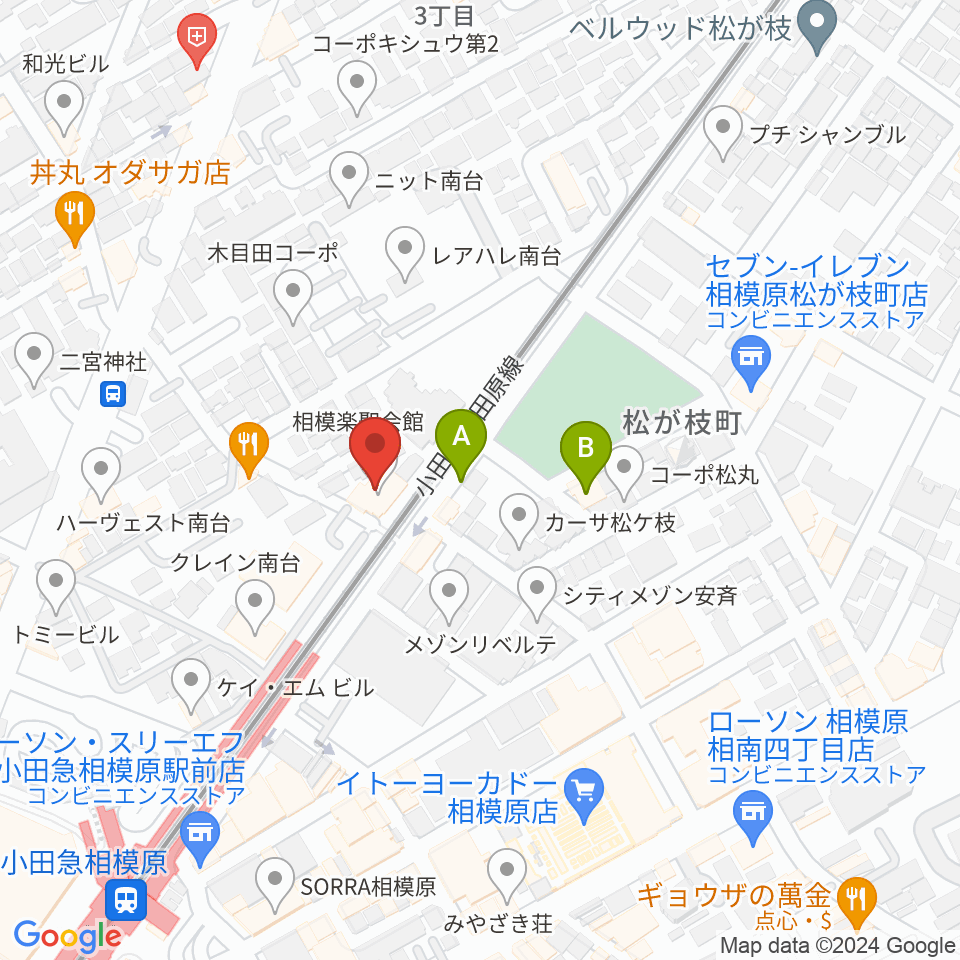 エンゼルミュージック周辺のホテル一覧地図