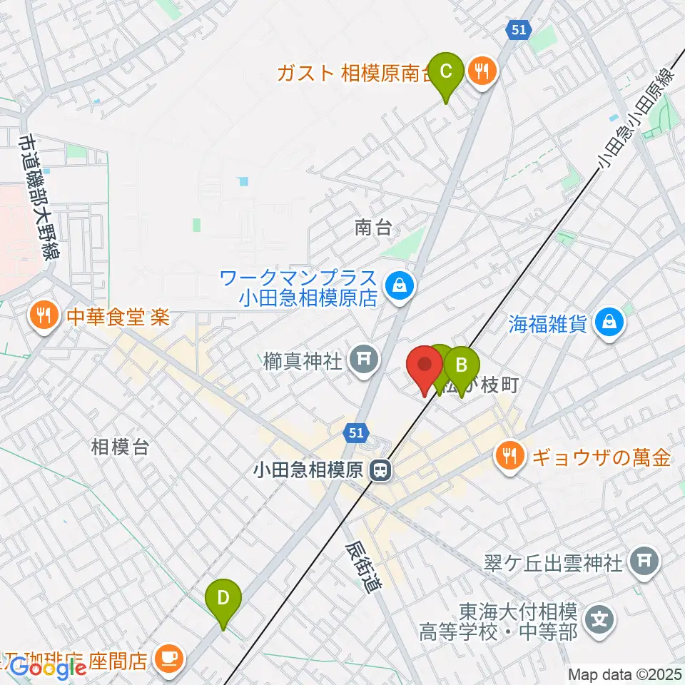 エンゼルミュージック周辺のホテル一覧地図