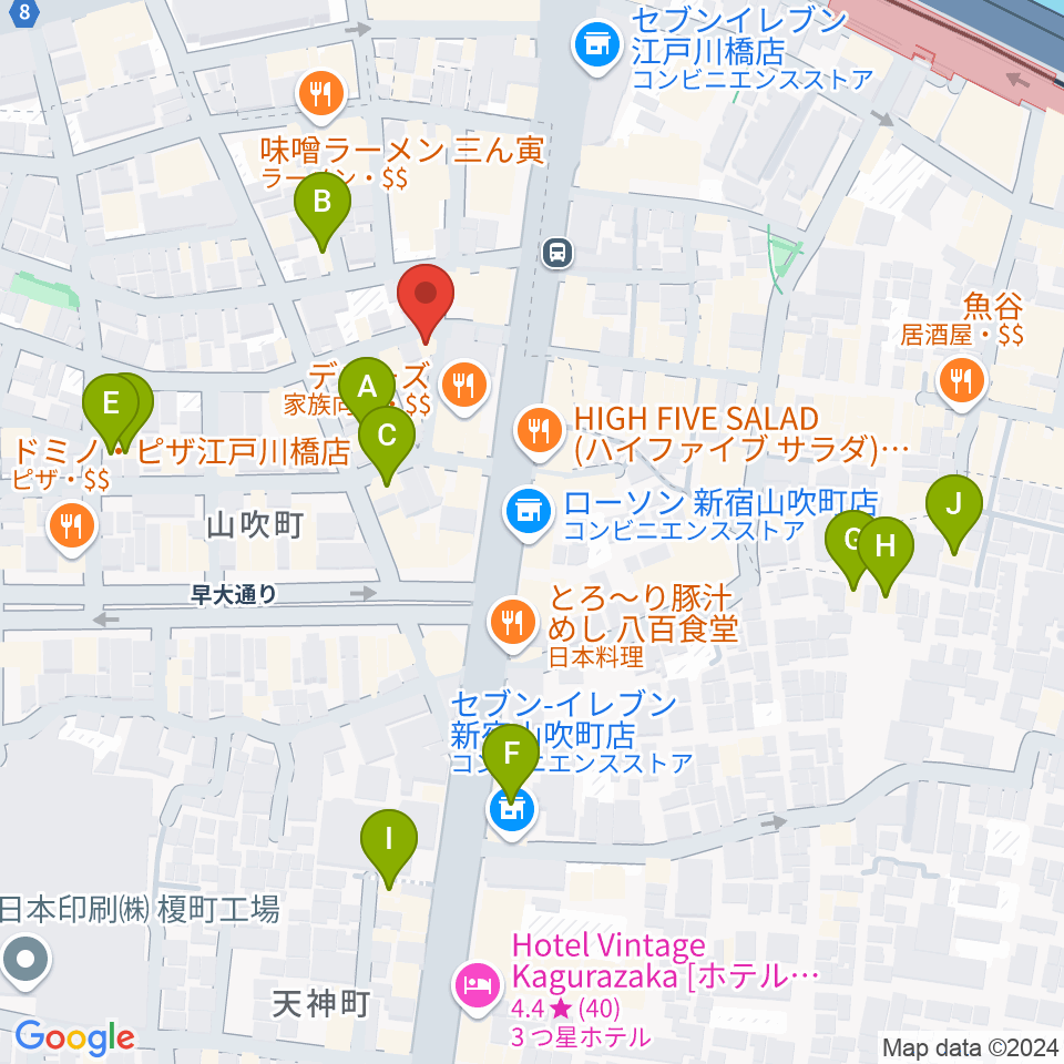 BEC音楽教室周辺のホテル一覧地図