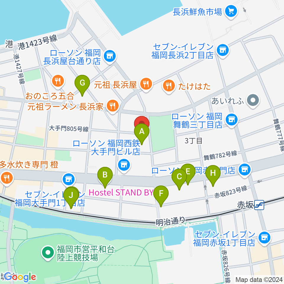 C＆S学院周辺のホテル一覧地図