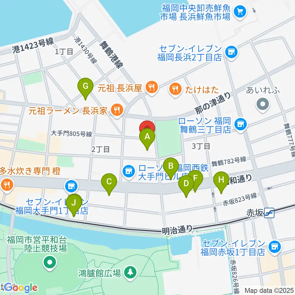 C&S学院周辺のホテル一覧地図