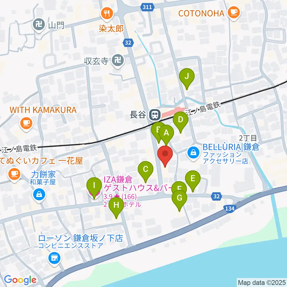 ミュージックスクール・ガウリ周辺のホテル一覧地図