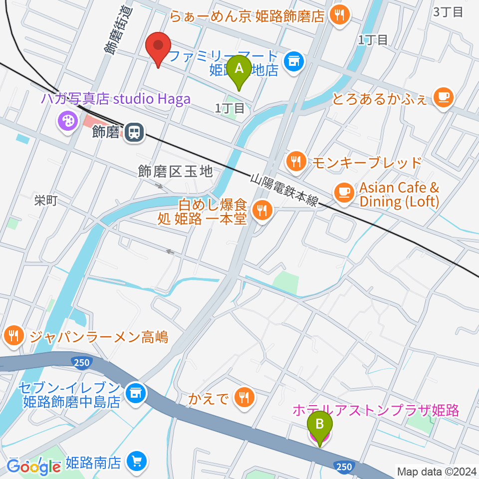 なるせ音楽教室周辺のホテル一覧地図