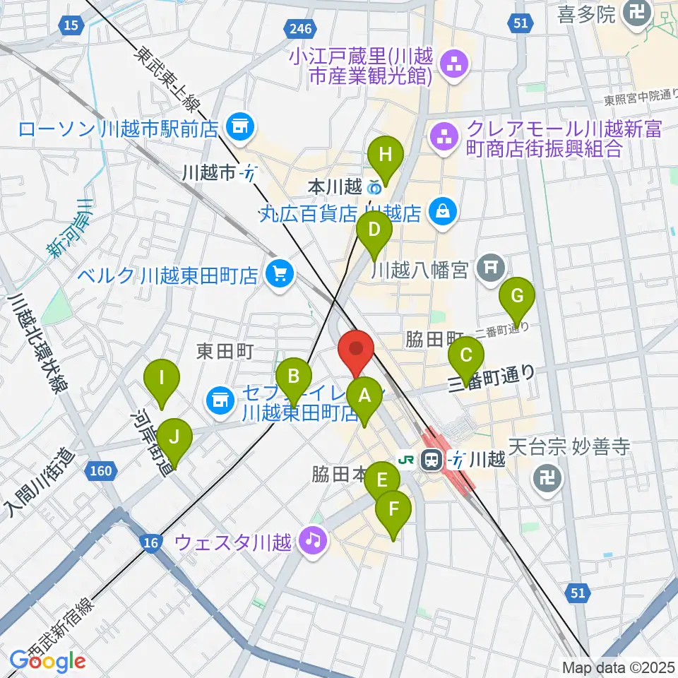 トミースマイル音楽教室周辺のホテル一覧地図