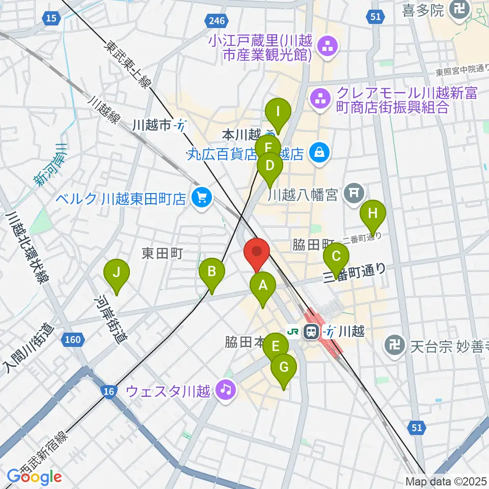 トミースマイル音楽教室周辺のホテル一覧地図