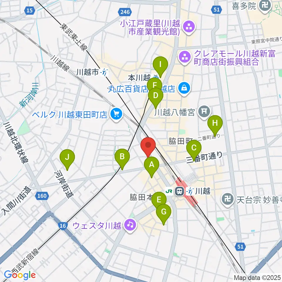 トミースマイル音楽教室周辺のホテル一覧地図