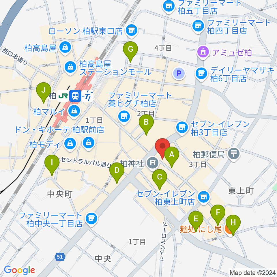 ベルカント音楽学院周辺のホテル一覧地図