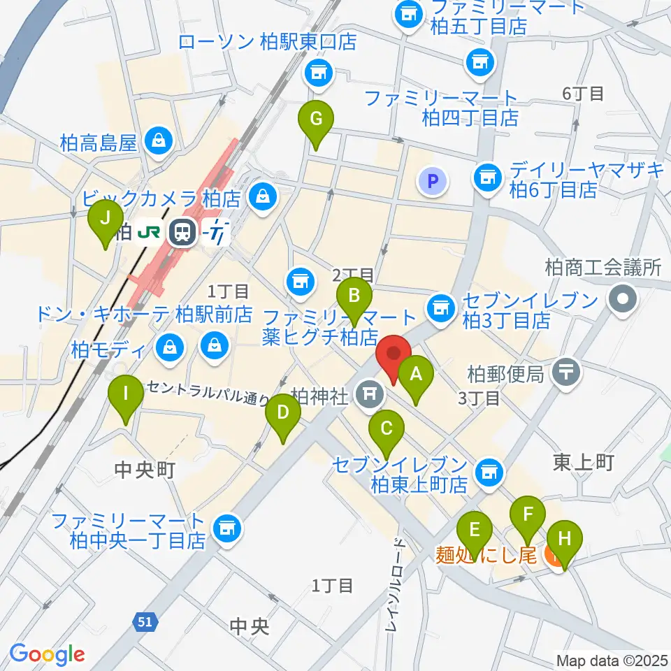 ベルカント音楽学院周辺のホテル一覧地図