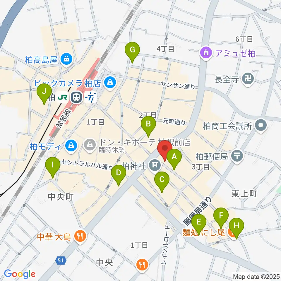 ベルカント音楽学院周辺のホテル一覧地図