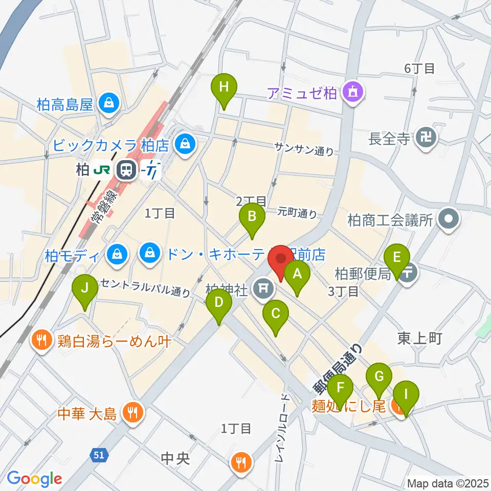 ベルカント音楽学院周辺のホテル一覧地図