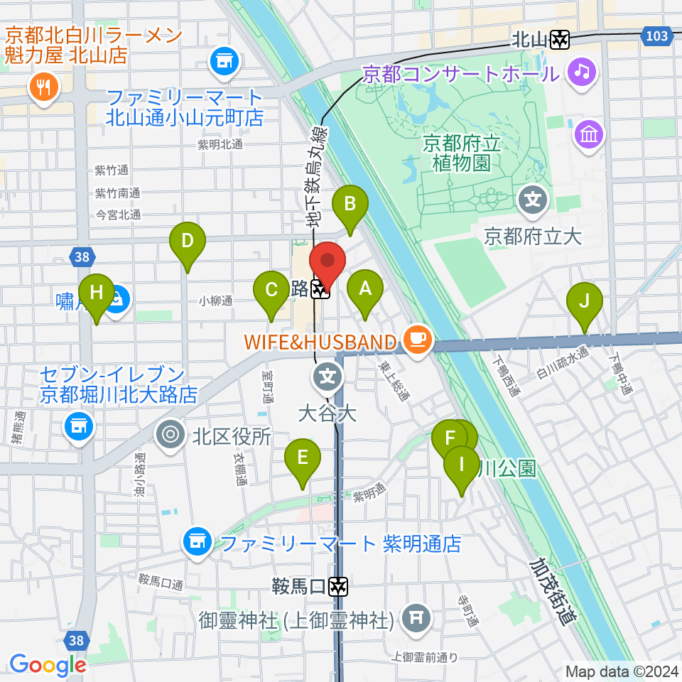 ミュージックラボ音楽教室周辺のホテル一覧地図