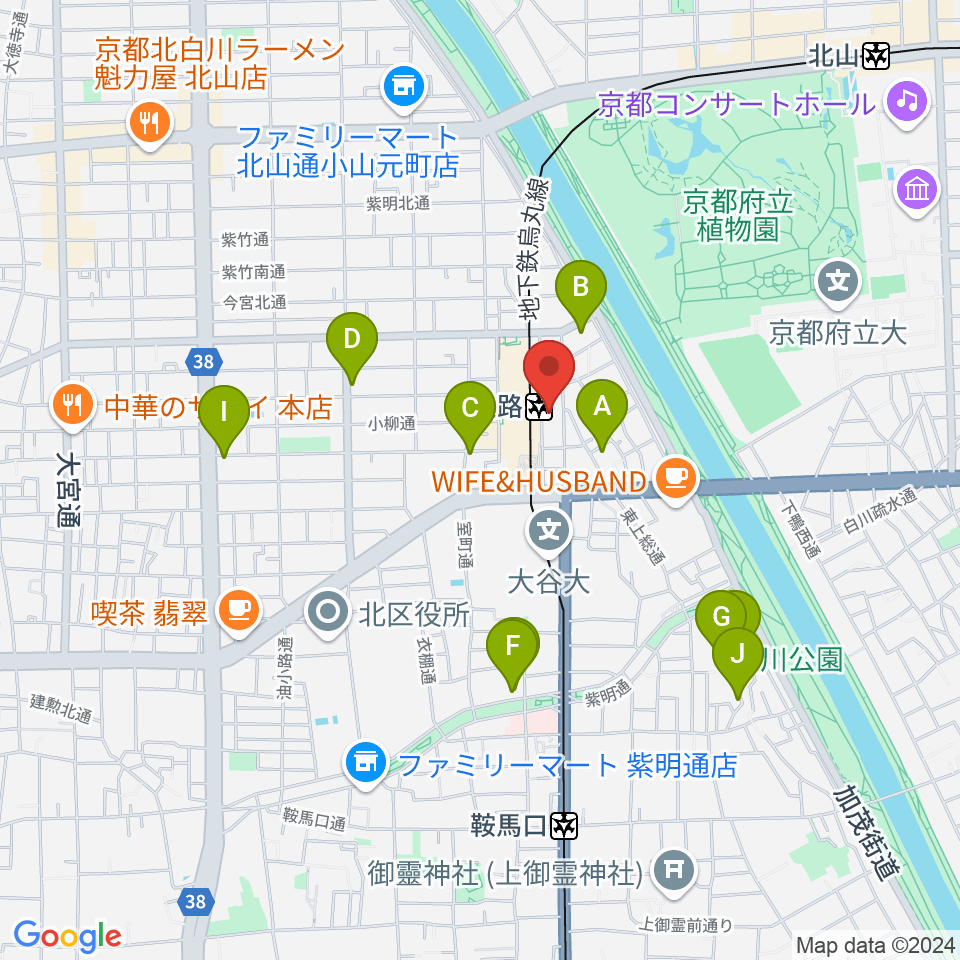 ミュージックラボ音楽教室周辺のホテル一覧地図