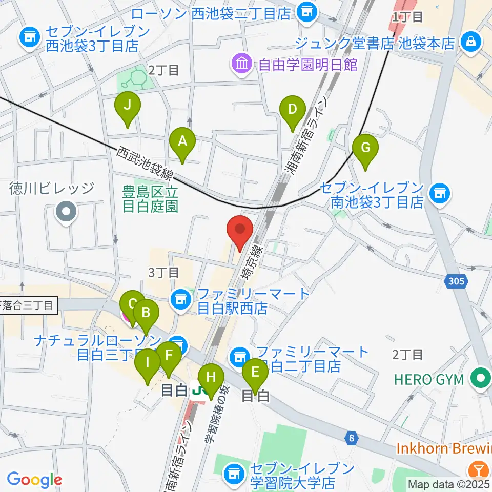 グランキャンミュージック周辺のホテル一覧地図
