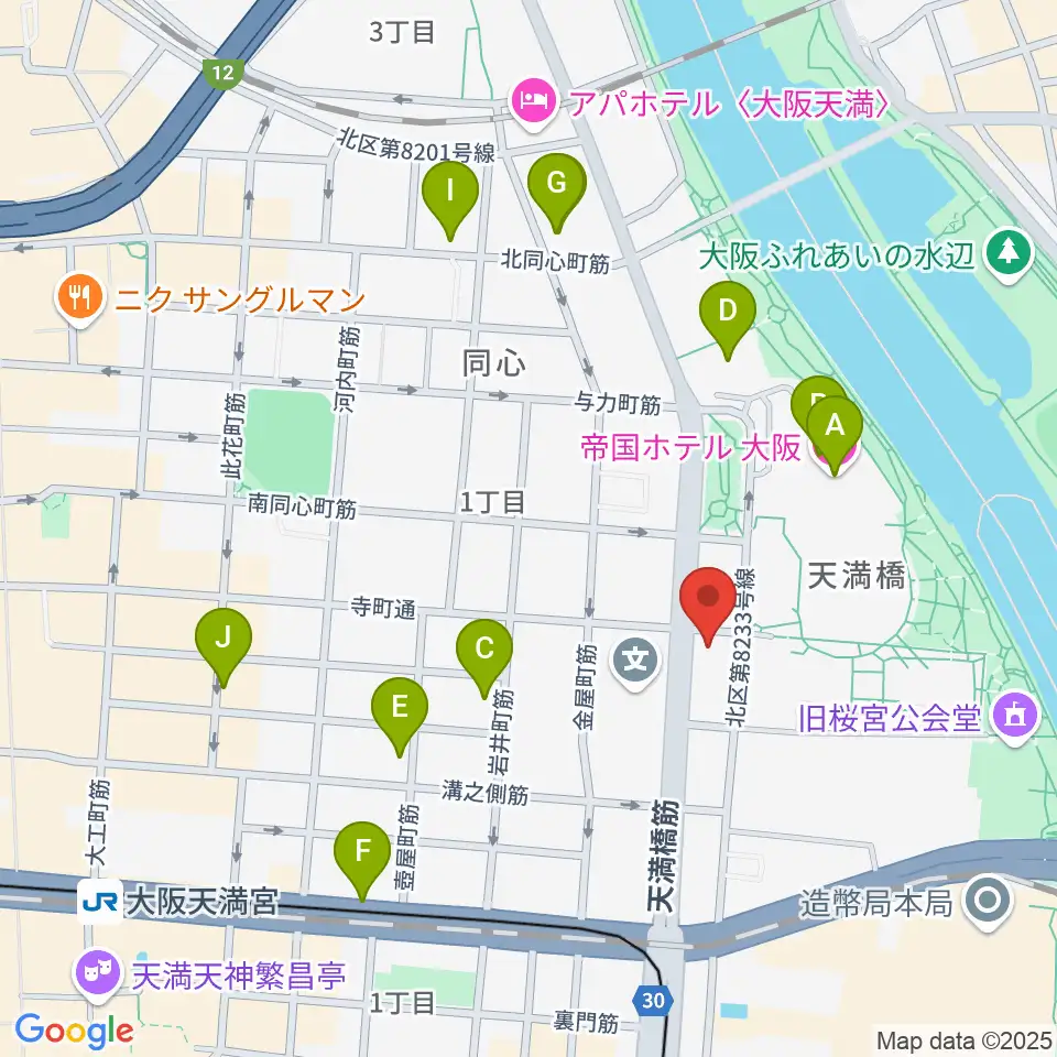 放送芸術学院専門学校周辺のホテル一覧地図