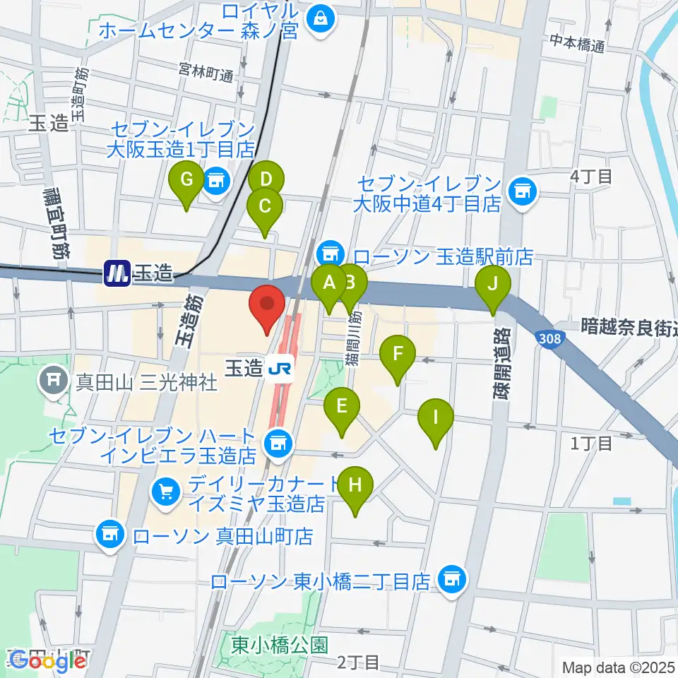 ESA音楽学院専門学校周辺のホテル一覧地図