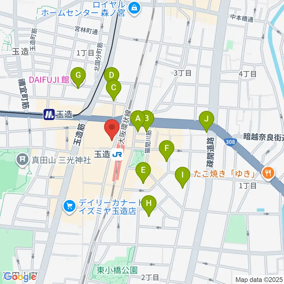 ESA音楽学院専門学校周辺のホテル一覧地図