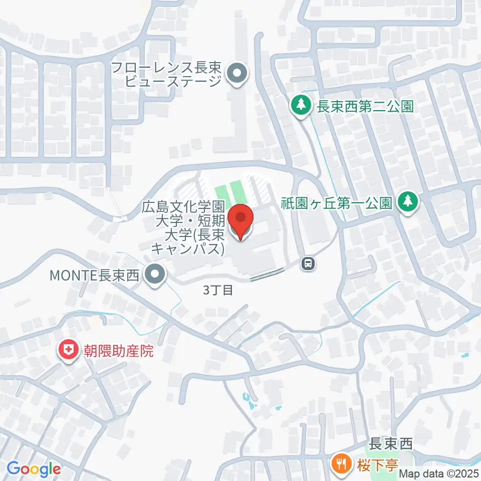 広島文化学園大学 音楽学科周辺のホテル一覧地図