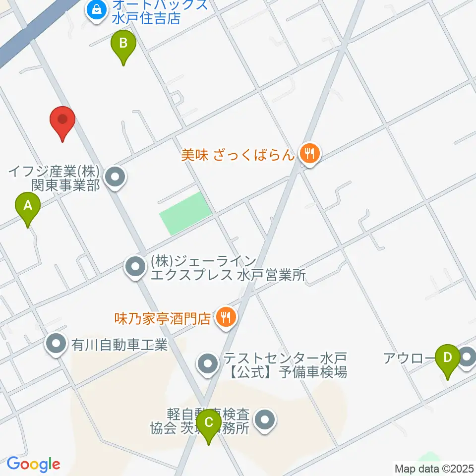 茨城音楽専門学校周辺のホテル一覧地図