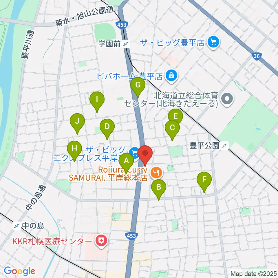 札幌ミュージック&エンターテインメント専門学校周辺のホテル一覧地図