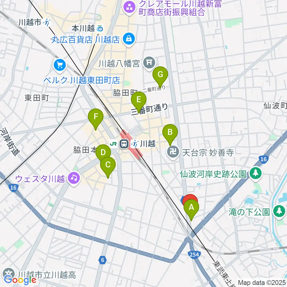 東京国際音楽療法専門学院周辺のホテル一覧地図