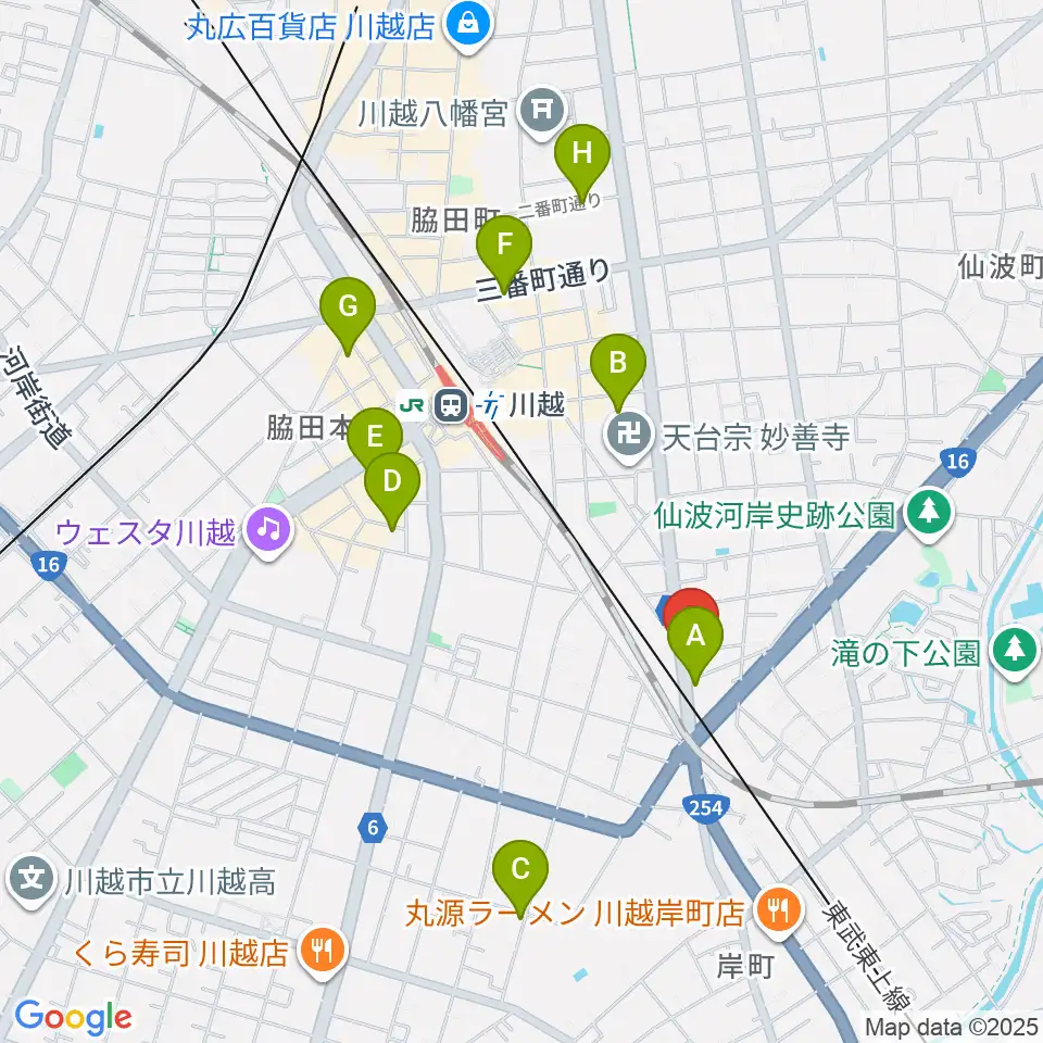 東京国際音楽療法専門学院周辺のホテル一覧地図