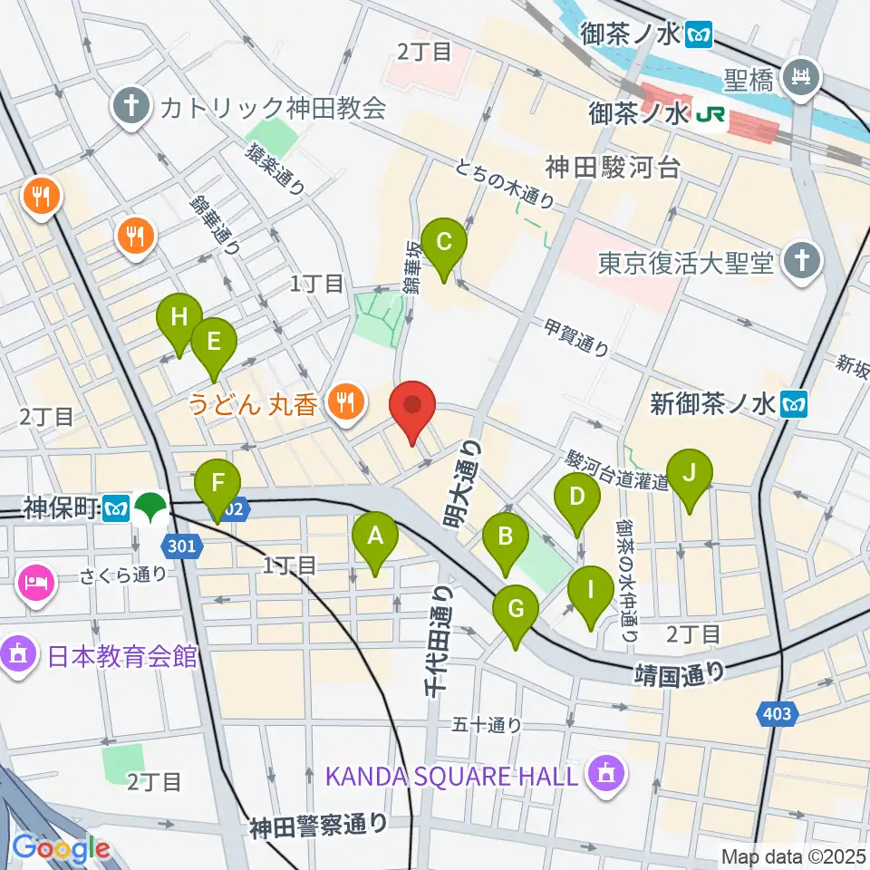 音楽教室ポレット周辺のホテル一覧地図