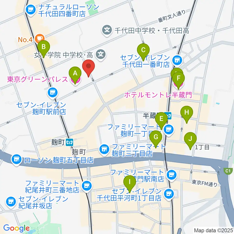 青山ハープ 東京教室周辺のホテル一覧地図