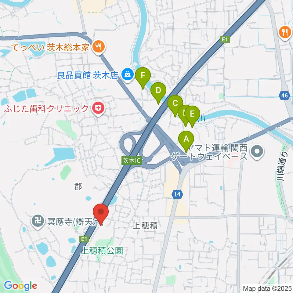 クレール音楽教室周辺のホテル一覧地図