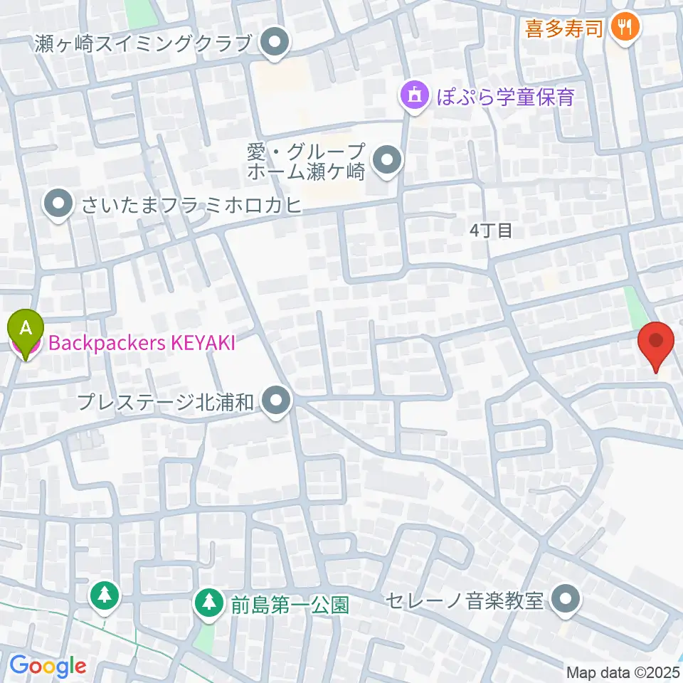 ジャズピアノ教室Side by Side周辺のホテル一覧地図