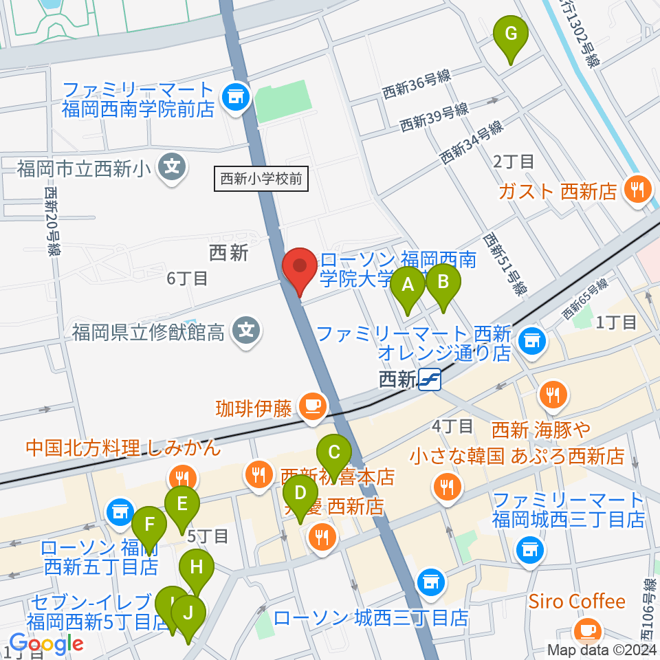 音楽教室ソウルミーティング周辺のホテル一覧地図