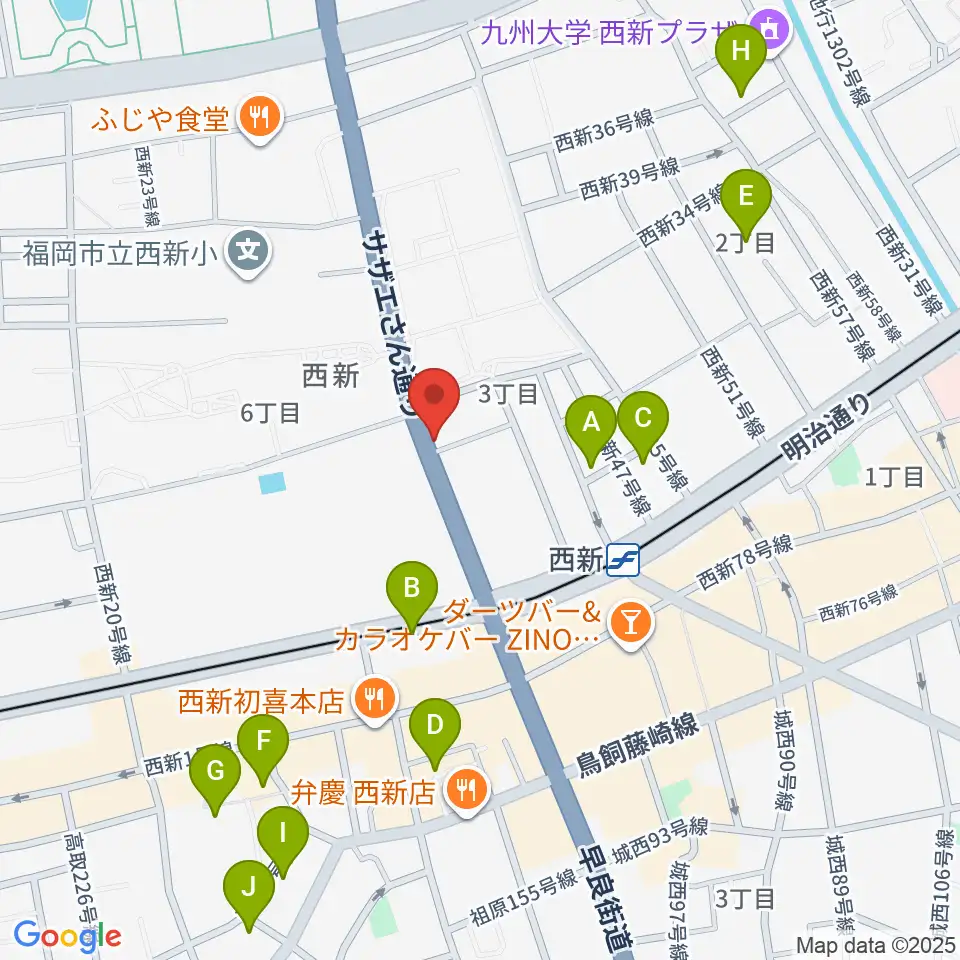 音楽教室ソウルミーティング周辺のホテル一覧地図