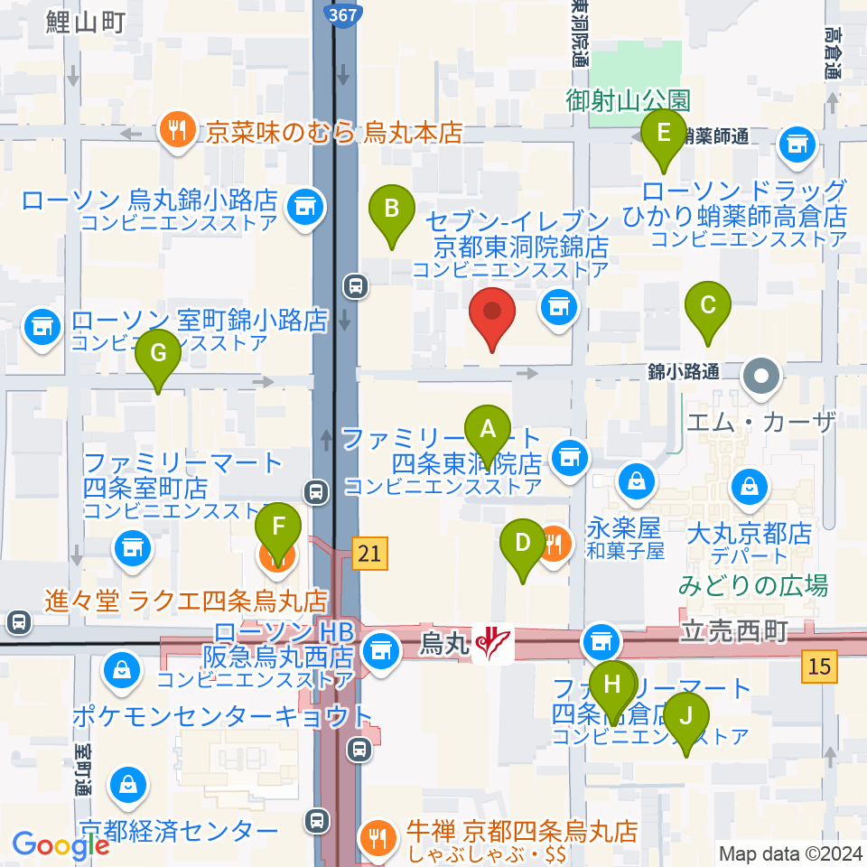 Voice Lab.周辺のホテル一覧地図