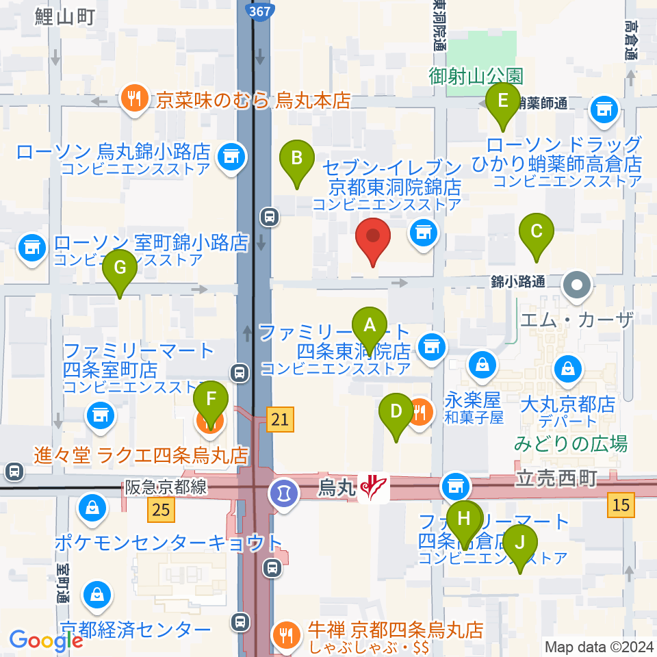 Voice Lab.周辺のホテル一覧地図