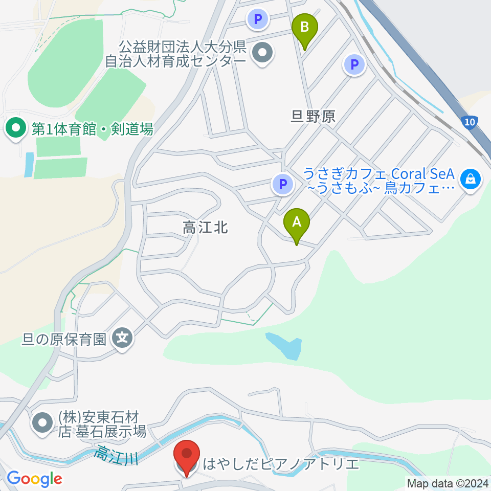 はやしだピアノアトリエ周辺のホテル一覧地図