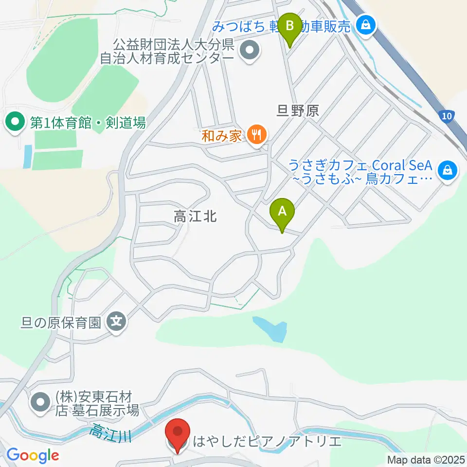 はやしだピアノアトリエ周辺のホテル一覧地図