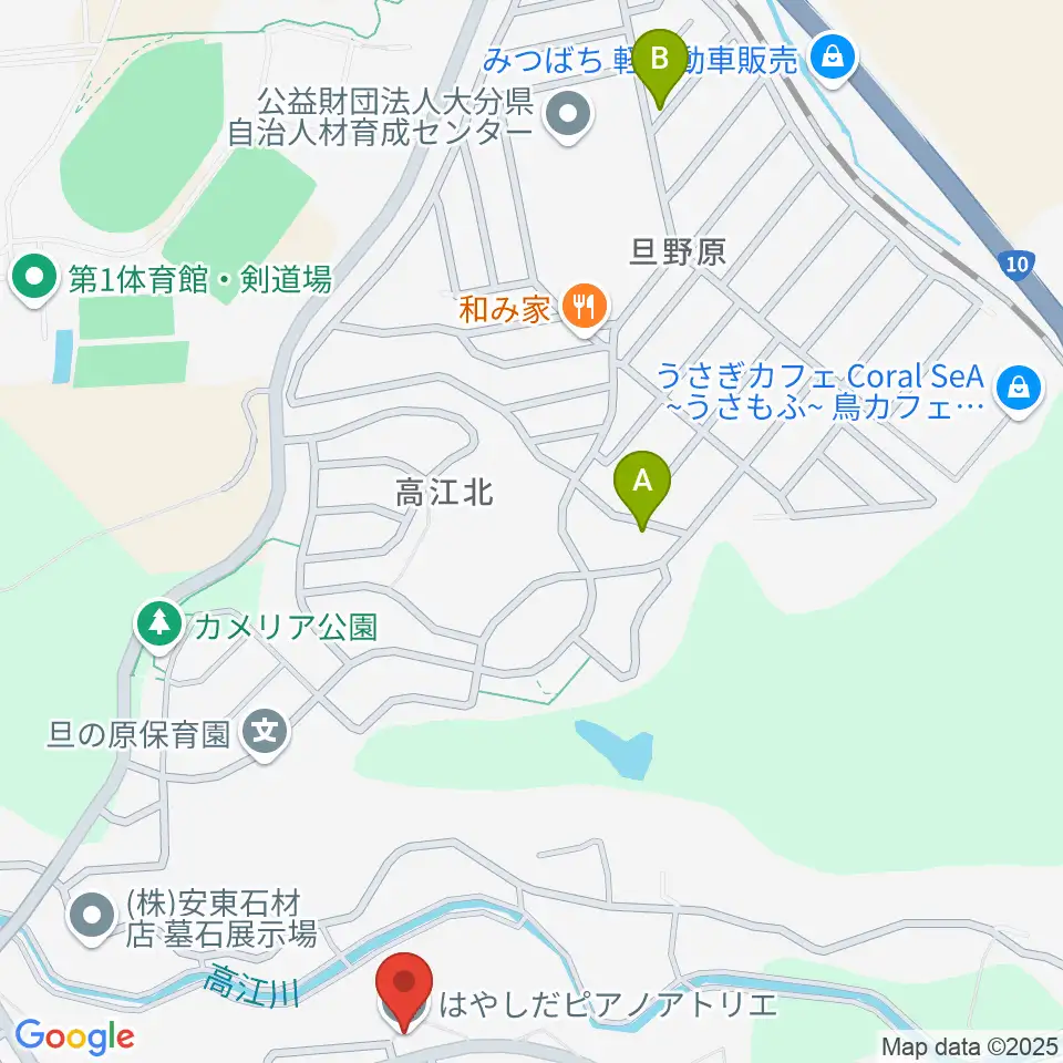 はやしだピアノアトリエ周辺のホテル一覧地図