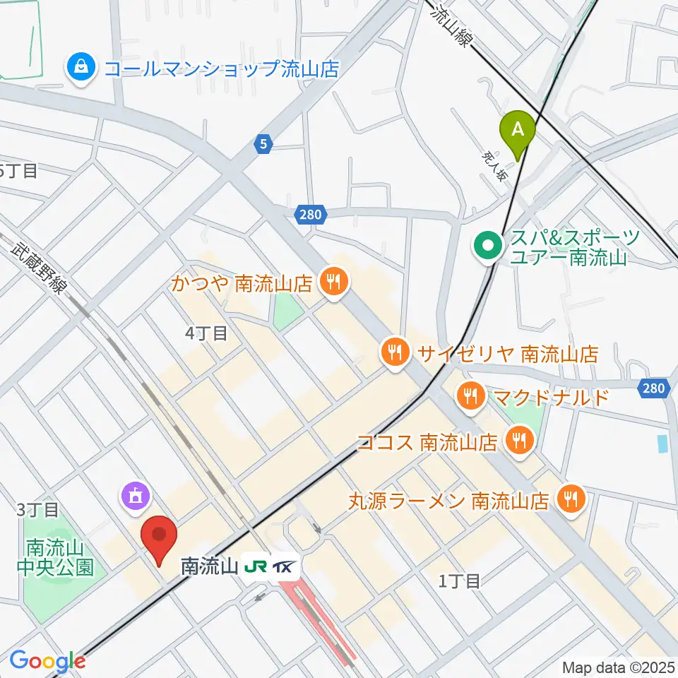 夢弦の会ギタースクール周辺のホテル一覧地図