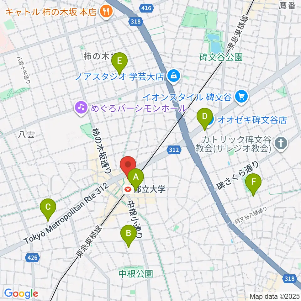 ボーカルスクールVOAT 東京本校周辺のホテル一覧地図