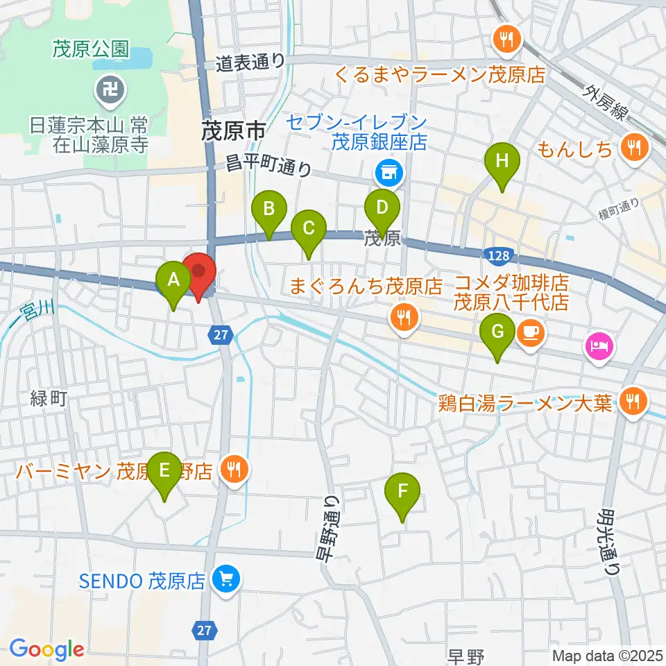 ラ・フィエスタ周辺のホテル一覧地図