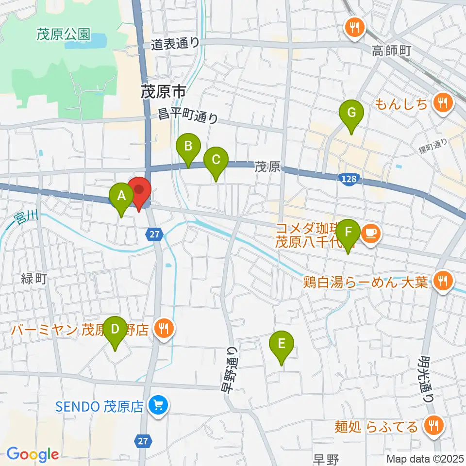 ラ・フィエスタ周辺のホテル一覧地図