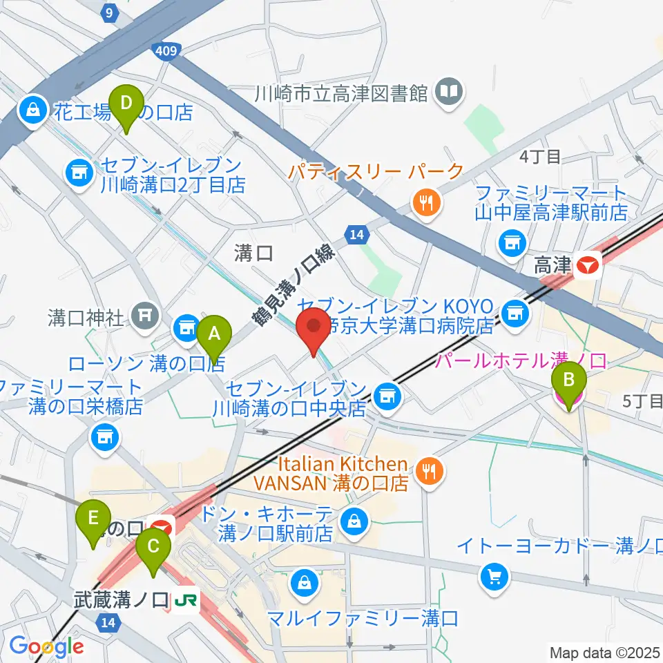 928ギター教室周辺のホテル一覧地図
